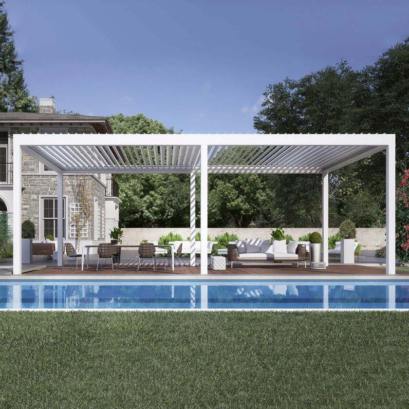 Outdoor Furniture Gazebo - Eloxierter Schwimmbad-Pavillon aus Aluminiumlegierung Sonnenschutz und