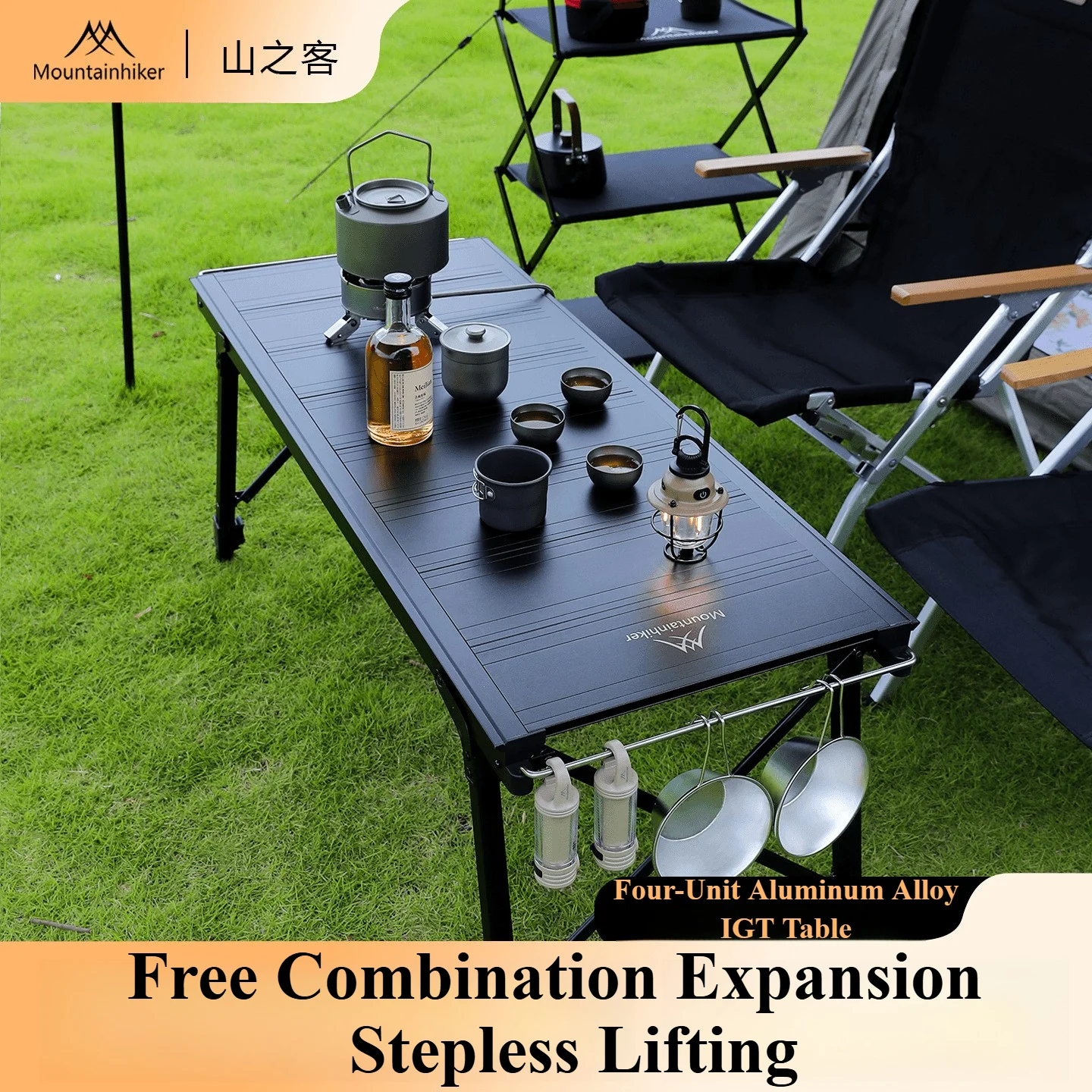 Outdoor Furniture Aluminium - Mountainhiker Camping Klapplift Abnehmbare Multi-Einheit IGT