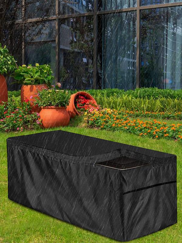 Outdoor Furniture Black - Wasserdichte Garten Lagerung Box Abdeckung Outdoor