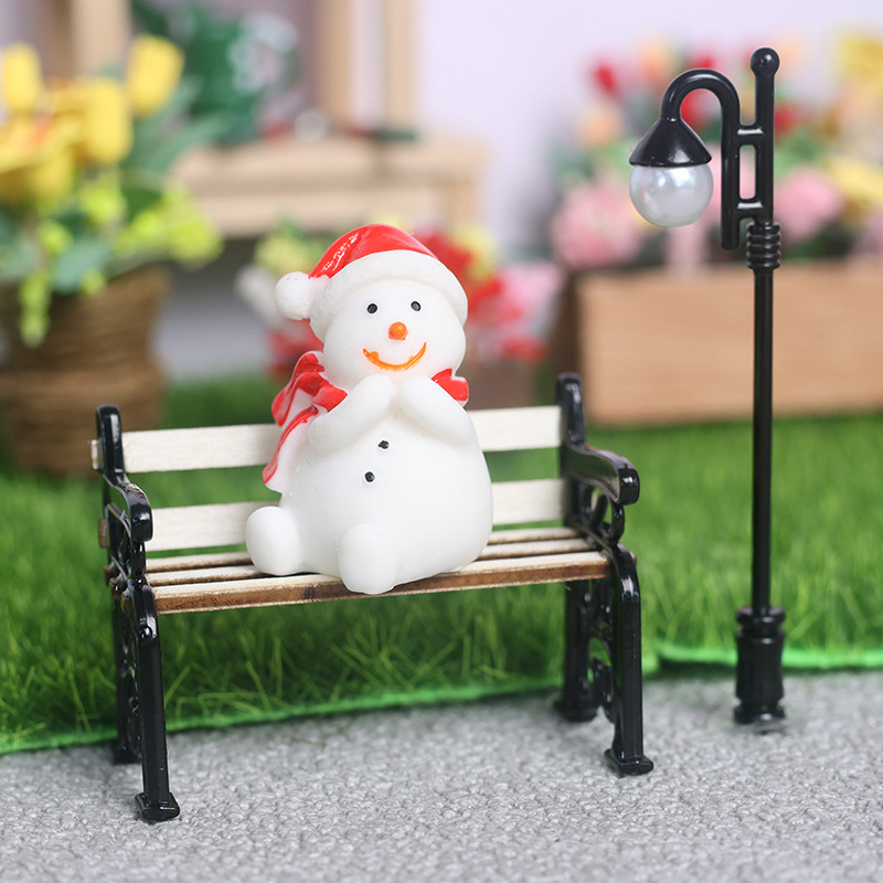 Outdoor Furniture Resin - 2 Teile/satz 1:12 Puppenhaus Miniatur Holz