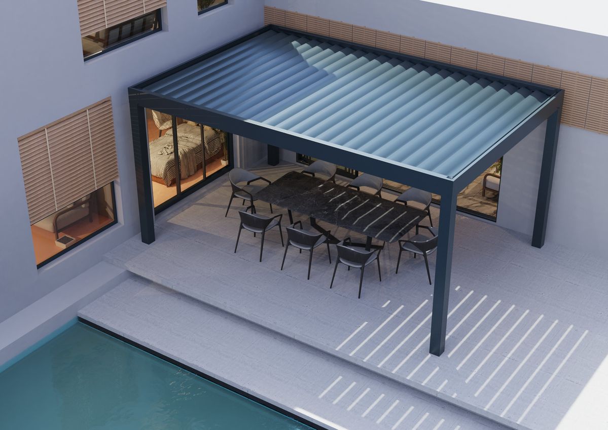Outdoor Furniture Gazebo - Erschwinglicher Rechteckiger Aluminium-Pavillon für den Garten