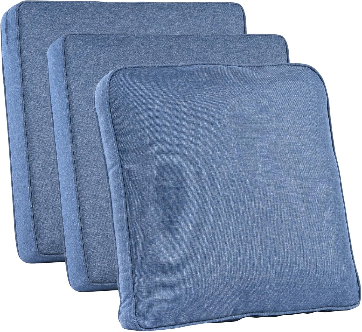 Outdoor Furniture With Covers - Outdoor-Terrassenmöbel-Kissenbezüge, Denim-Blau, Wasserdicht mit Reißverschluss