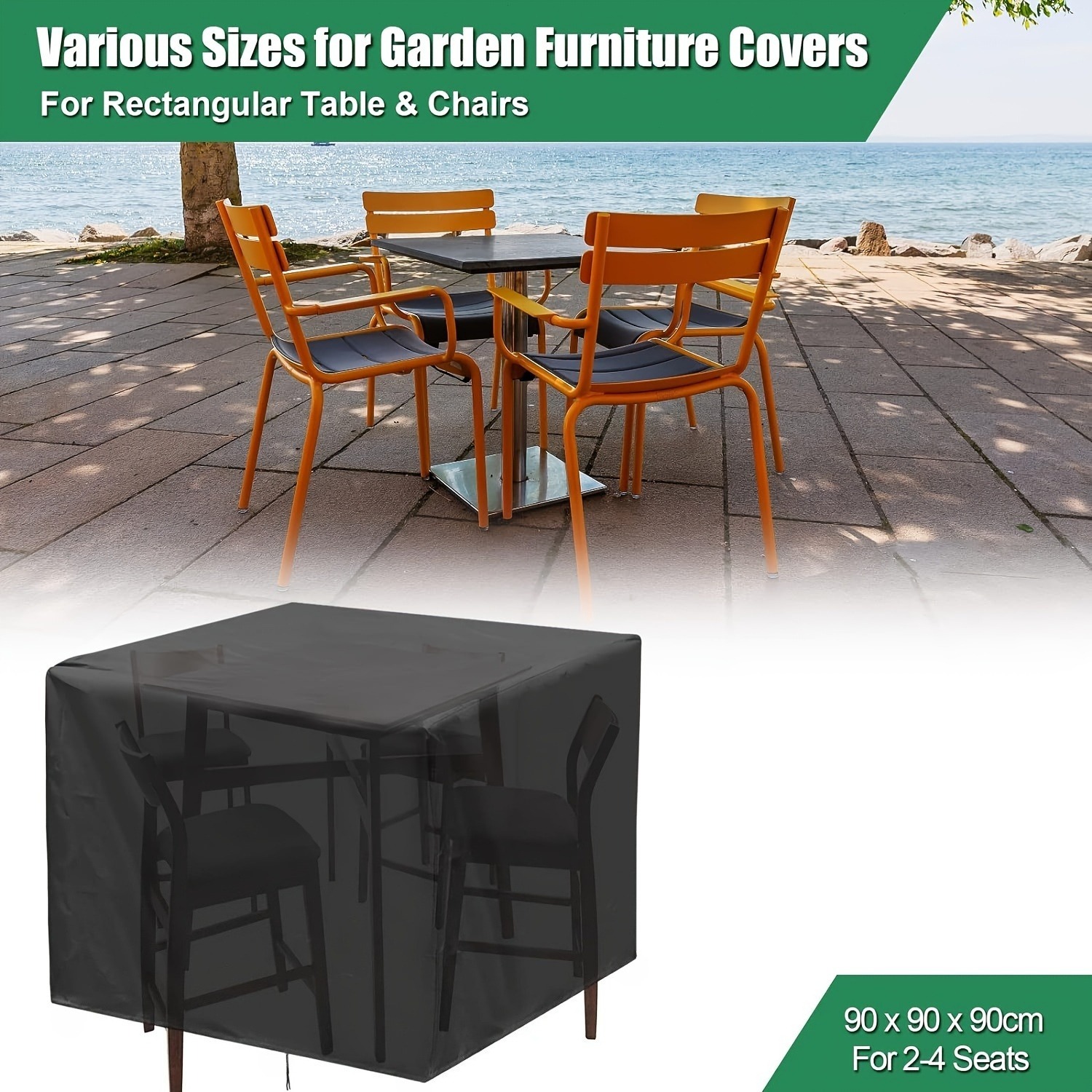 Outdoor Furniture With Covers - Robuste 210D Outdoor-Gartenmöbelabdeckung - Wasserdichter Schutz
