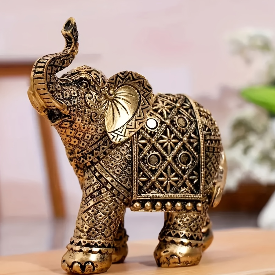 Outdoor Furniture Resin - Retro Attraktion Reichtum Harz Elefant Glück