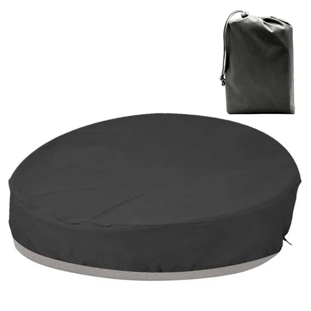 Outdoor Furniture With Covers - Wasserdichte Outdoor-Tagesbett-Abdeckung Runde Sofa-Abdeckung gegen Staub,