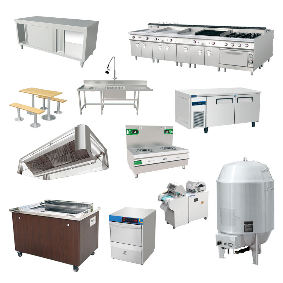 Outdoor Furniture Cad - Komplettlösung für Burger-Restaurants: Küchenausstattung und Kochzubehör