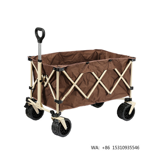Outdoor Furniture Aluminium - Top-Ranking Klappbarer Strandwagen mit 7-Zoll-Tankerrädern, faltbarer