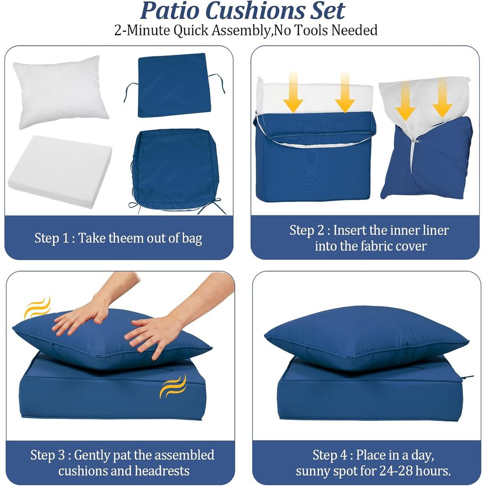 24x24 Outdoor-Tiefsitzkissen-S – Outdoor Furniture Cushion Bewertung und Preis