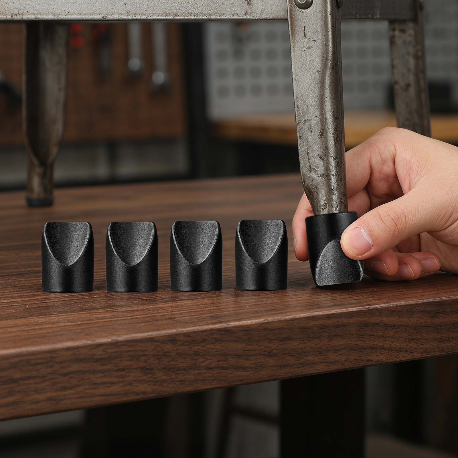 8 Stück schwarze Kunststoff-St – Outdoor Furniture Black Bewertung und Preis