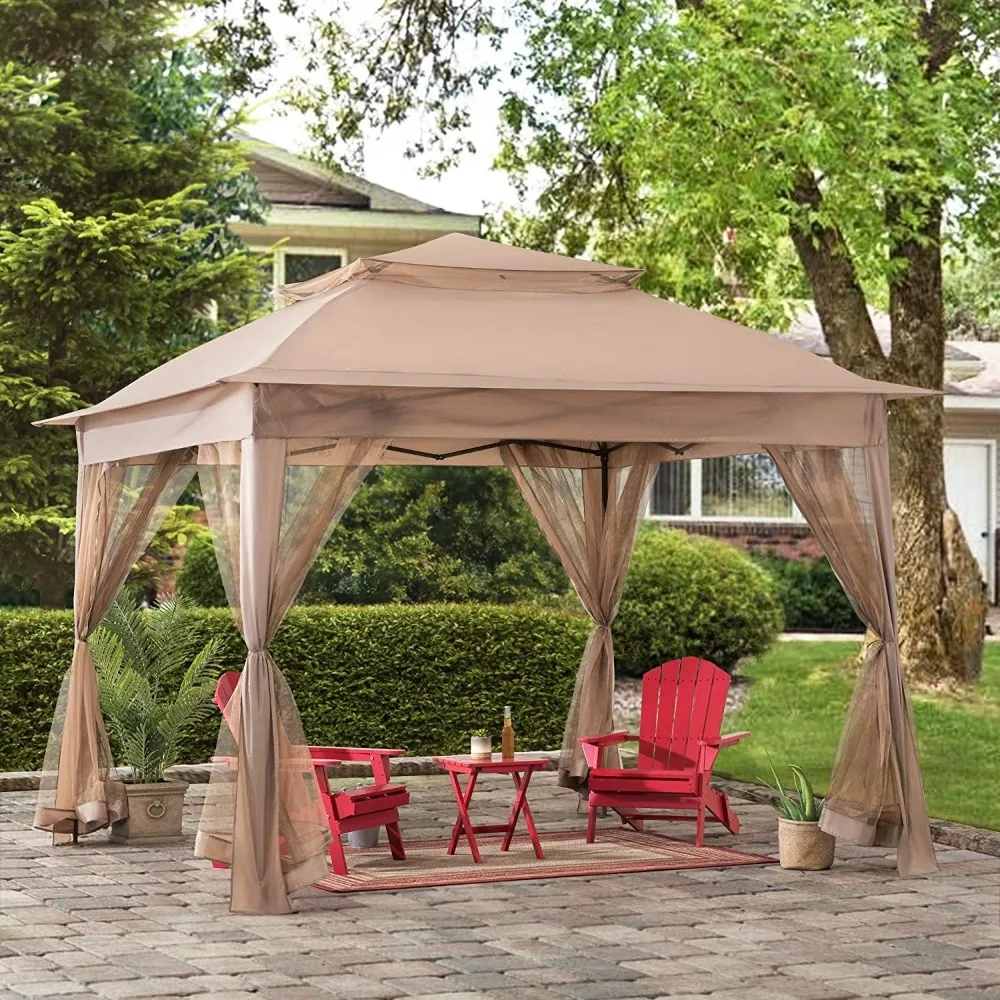 Moderner 11x11 Fuß Pop-Up-Pavi – Outdoor Furniture Gazebo Bewertung und Preis