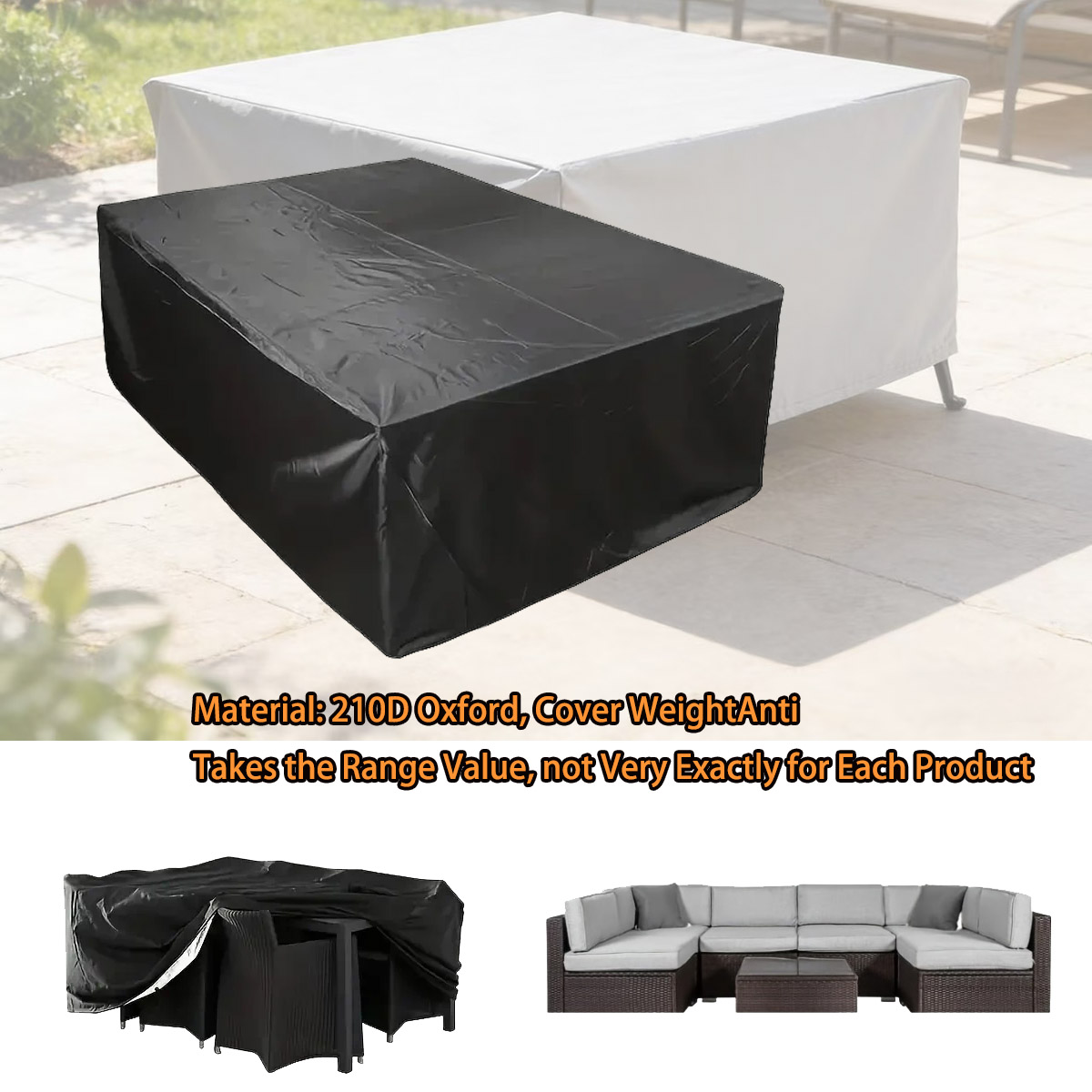 600 Größen Outdoor-Möbelabdeck – Outdoor Furniture With Covers Bewertung und Preis