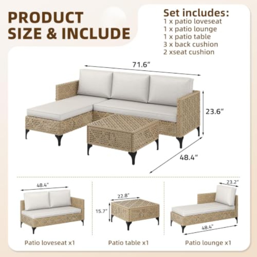Gartenmöbel-Set: Sofa-Set aus  – Outdoor Furniture Cushion Bewertung und Preis