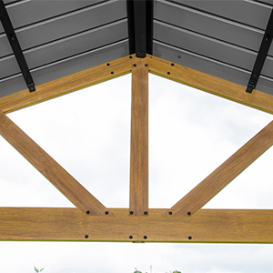 Outdoor-Aluminium-Pavillon mit – Outdoor Furniture Gazebo Bewertung und Preis